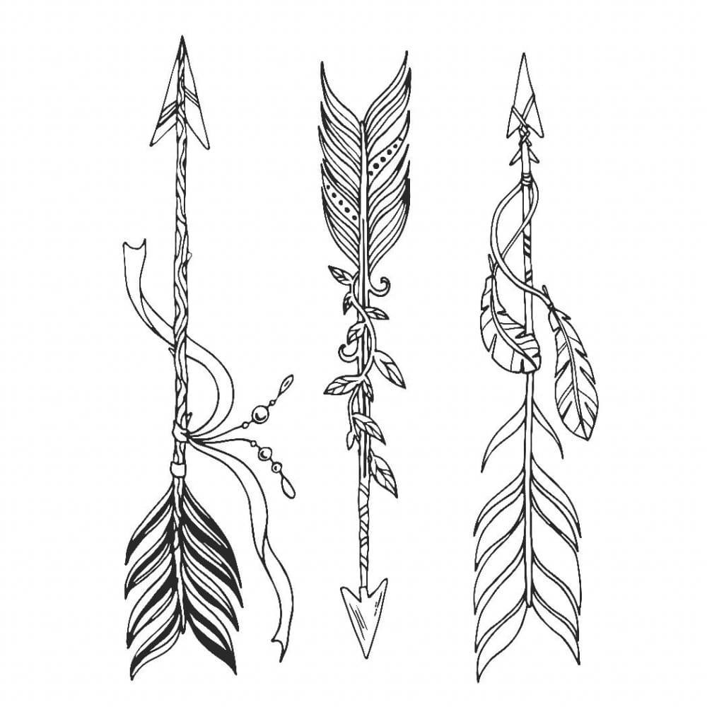 arrow drawing tattoo