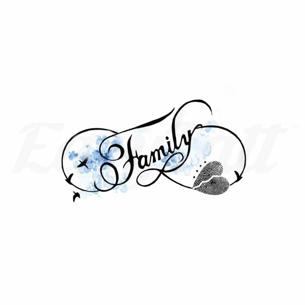infinity family tattoo designs