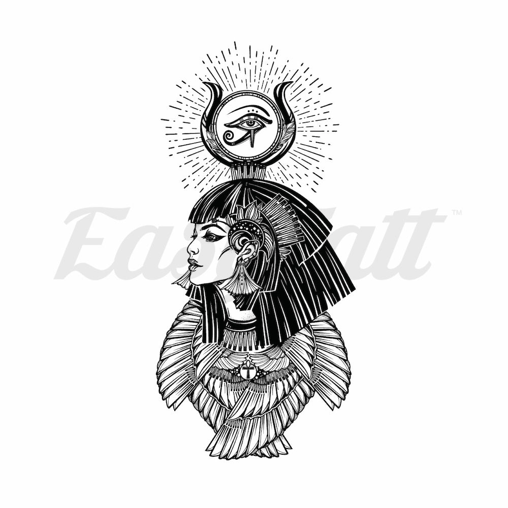 Egyptian Goddess Temporary Tattoo | EasyTatt™