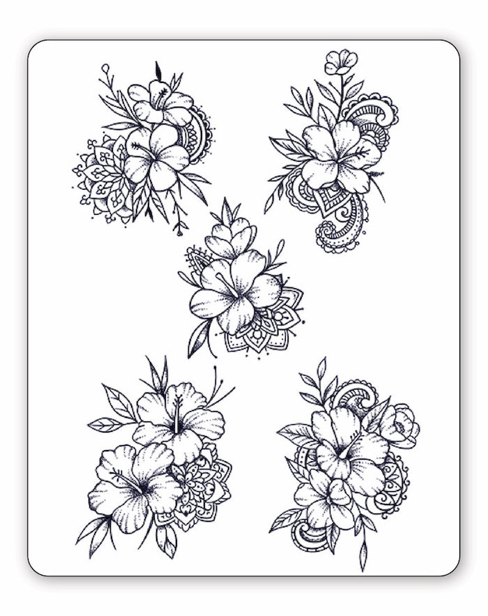 Floral Mandalas Semi-Permanent Tattoo | EasyTatt™