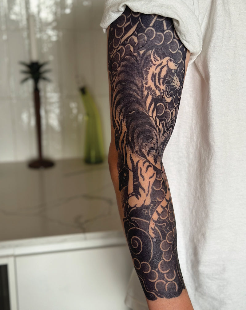 Mermaid Sleeve Outline | Remington Tattoo Parlor