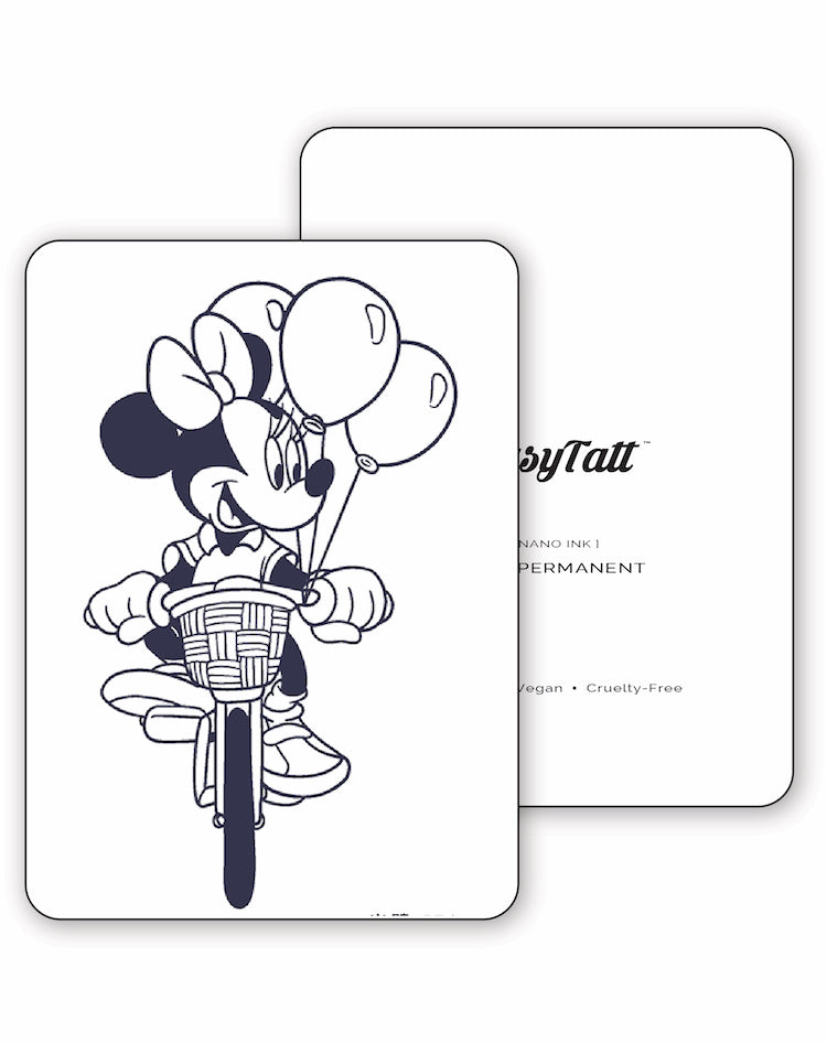 Bicycle Minnie - Semi-Permanent Tattoo