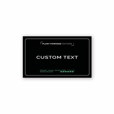 Text Custom Semi-Permanent Tattoo