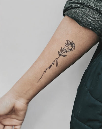 Love Rose - Semi-Permanent Tattoo