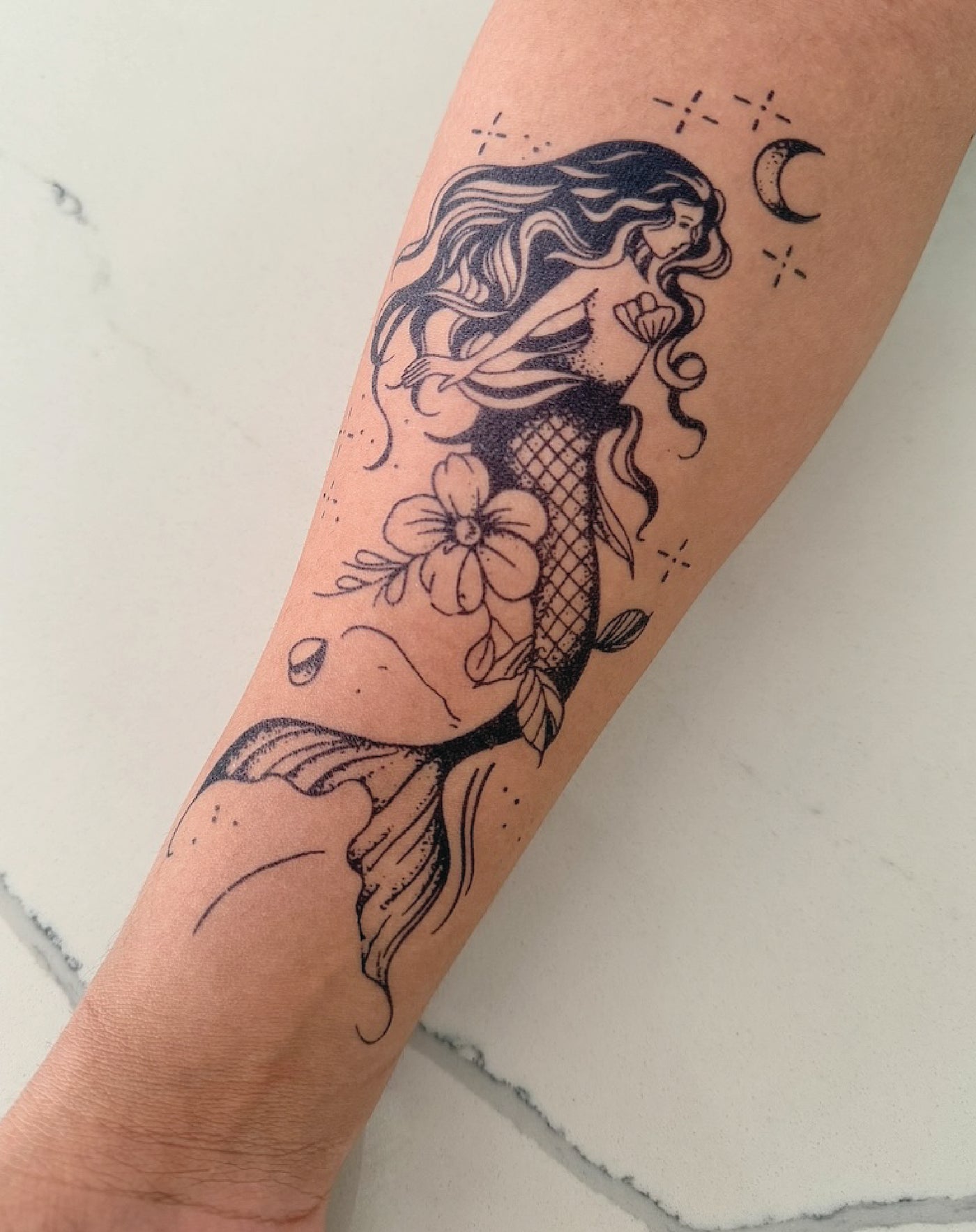 Magical Mermaid - Semi-Permanent Tattoo