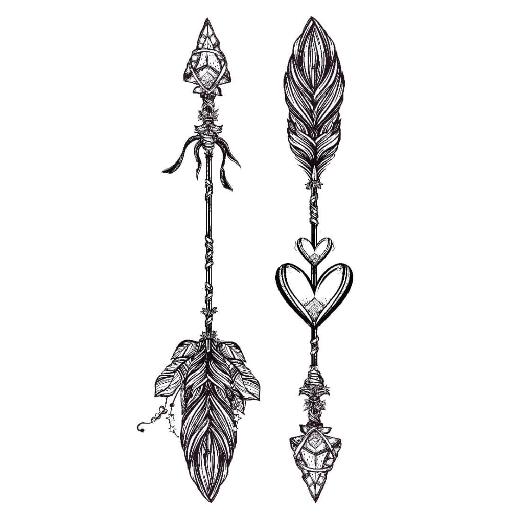 Arrow Pair Temporary Tattoo Easytatt™ 7931