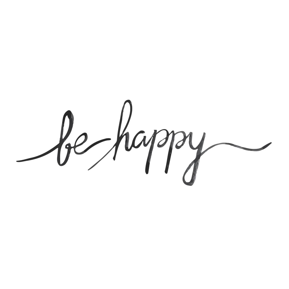 Be Happy Temporary Tattoo | EasyTatt™