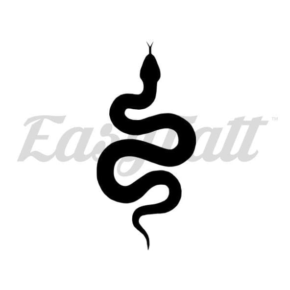 Black Serpent Temporary Tattoo | EasyTatt™