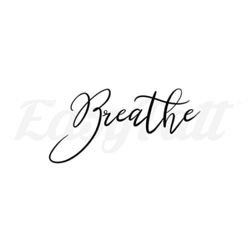 Breath Temporary Tattoo | EasyTatt™