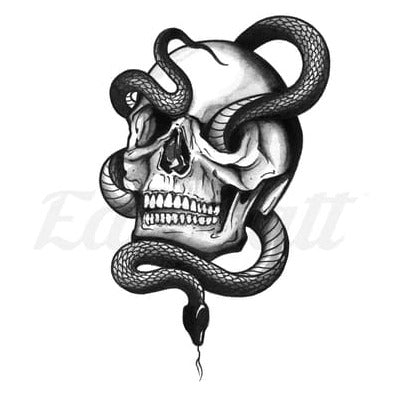 Death Snake Temporary Tattoo | EasyTatt™