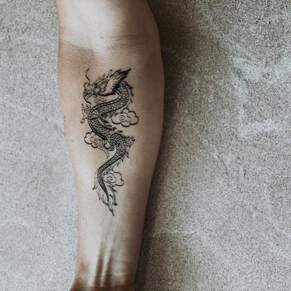forearm cloud tattoos