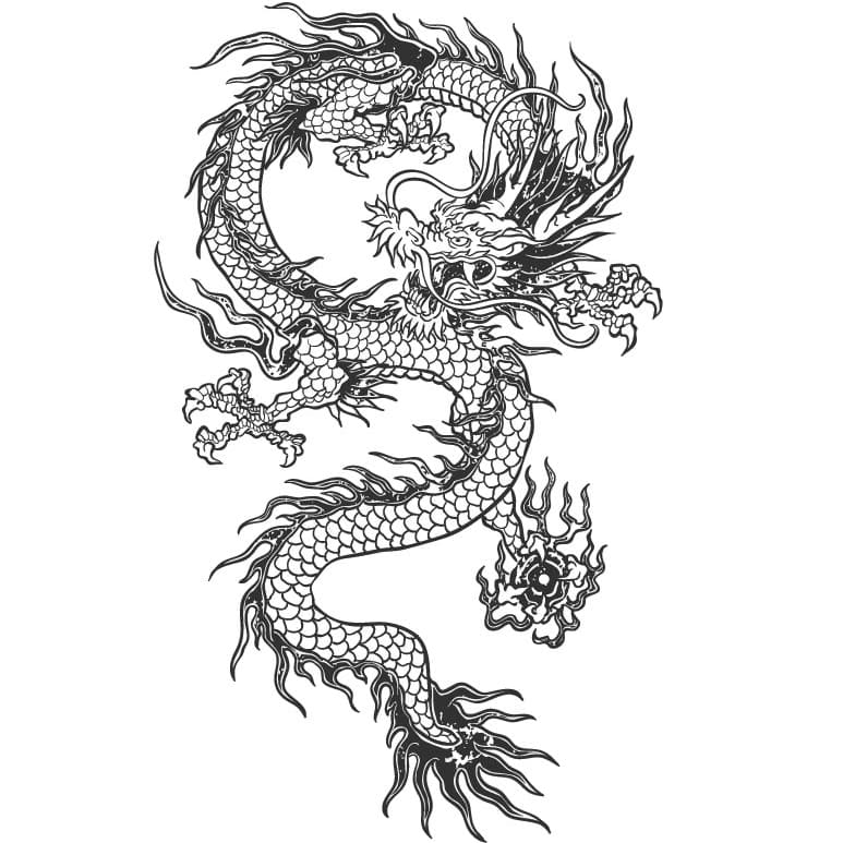 Dragon Temporary Tattoo 