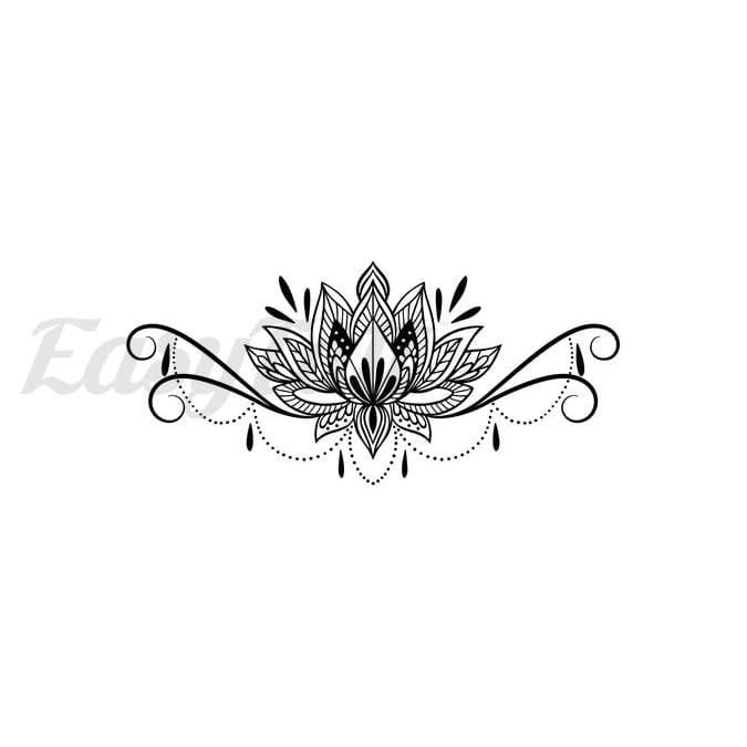 Enchanting Lotus Temporary Tattoo | EasyTatt™