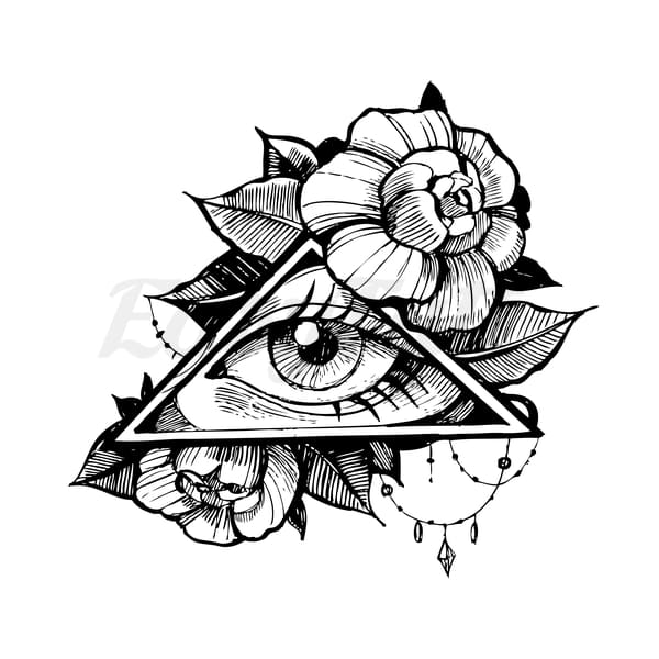 Eye in Triangle Temporary Tattoo | EasyTatt™