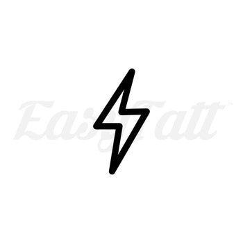 Lightening Bolt - Temporary Tattoo