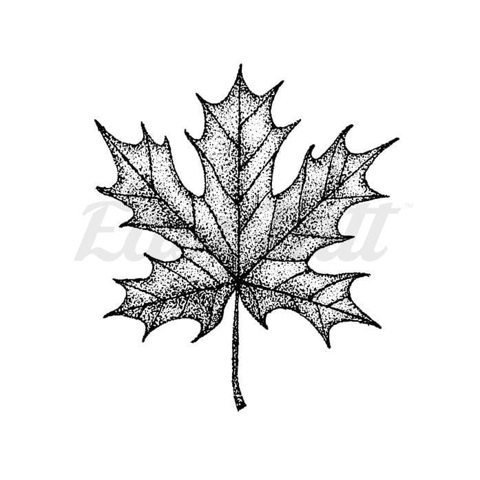 Maple Leaf Temporary Tattoo | EasyTatt™