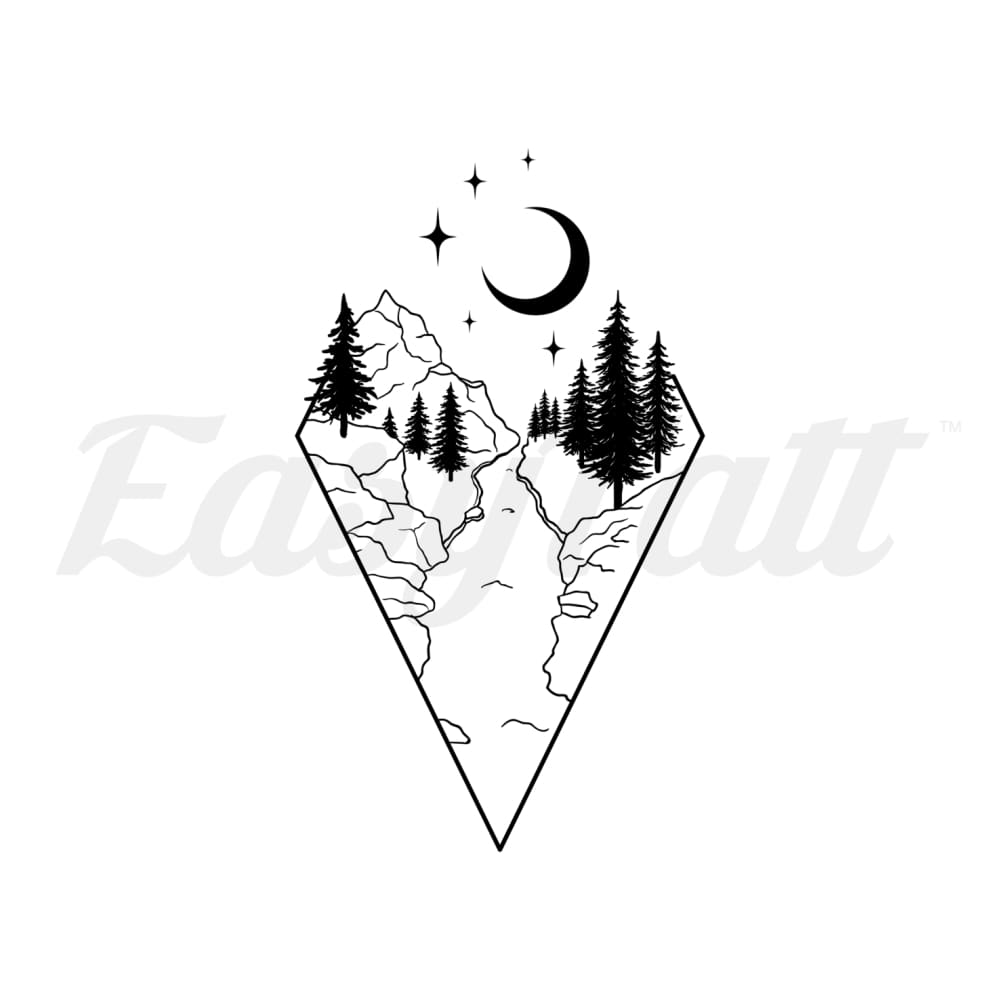 River Ahead Temporary Tattoo | EasyTatt™