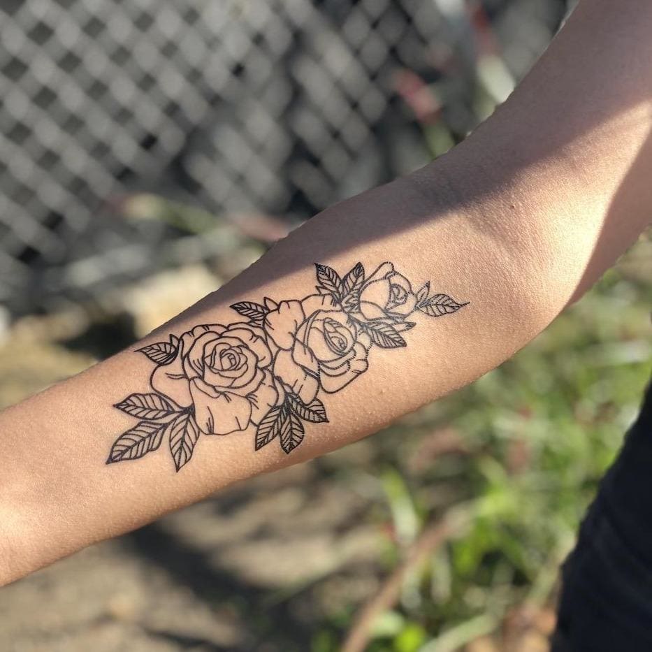 Discover more than 70 outline of rose tattoo  thtantai2