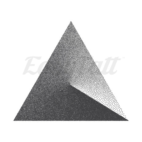 Dark Side Triangle - Temporary Tattoo